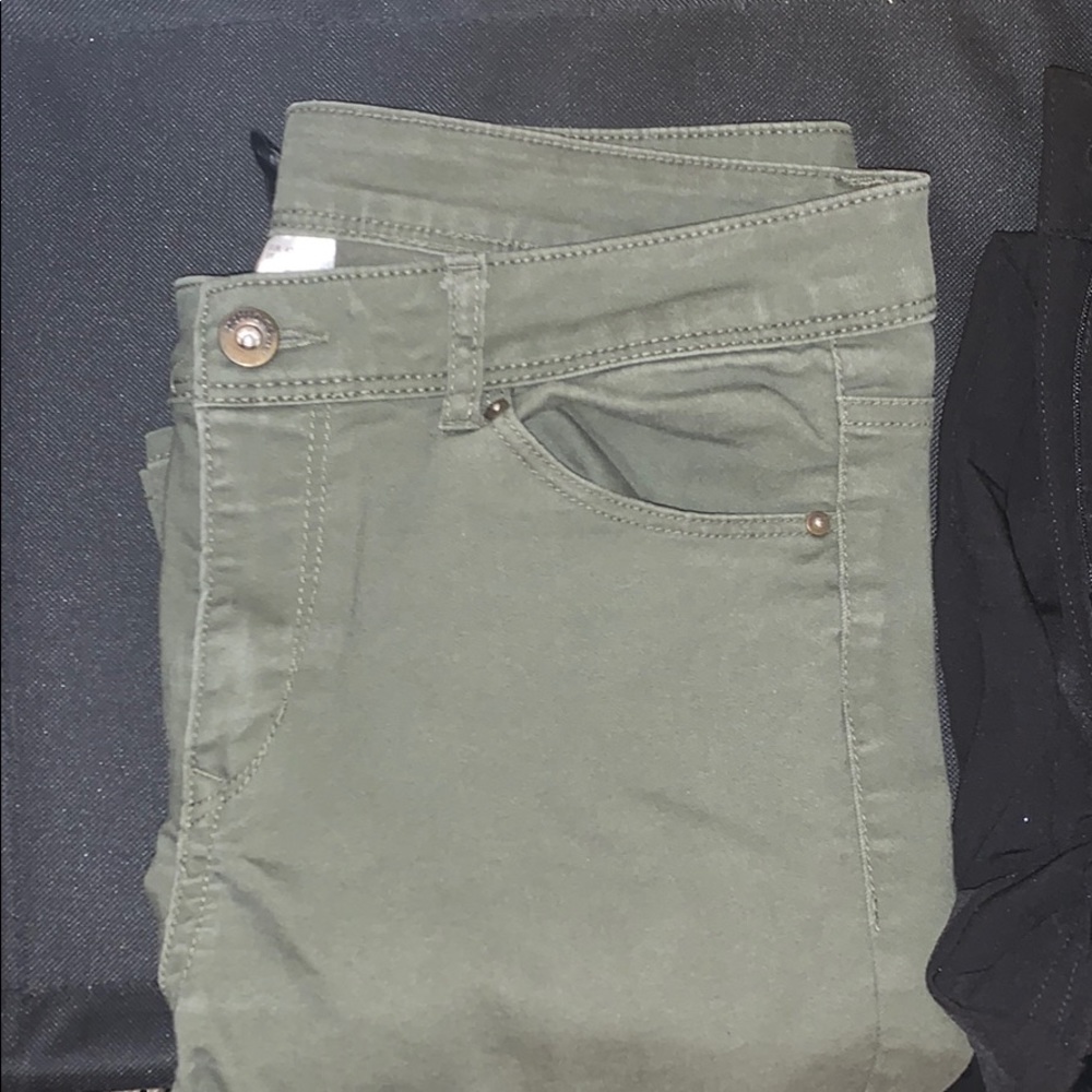 Dark Green Skinny Jeans